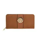 High quality different colors card holder purse zipper long women pu pvc leather wallet