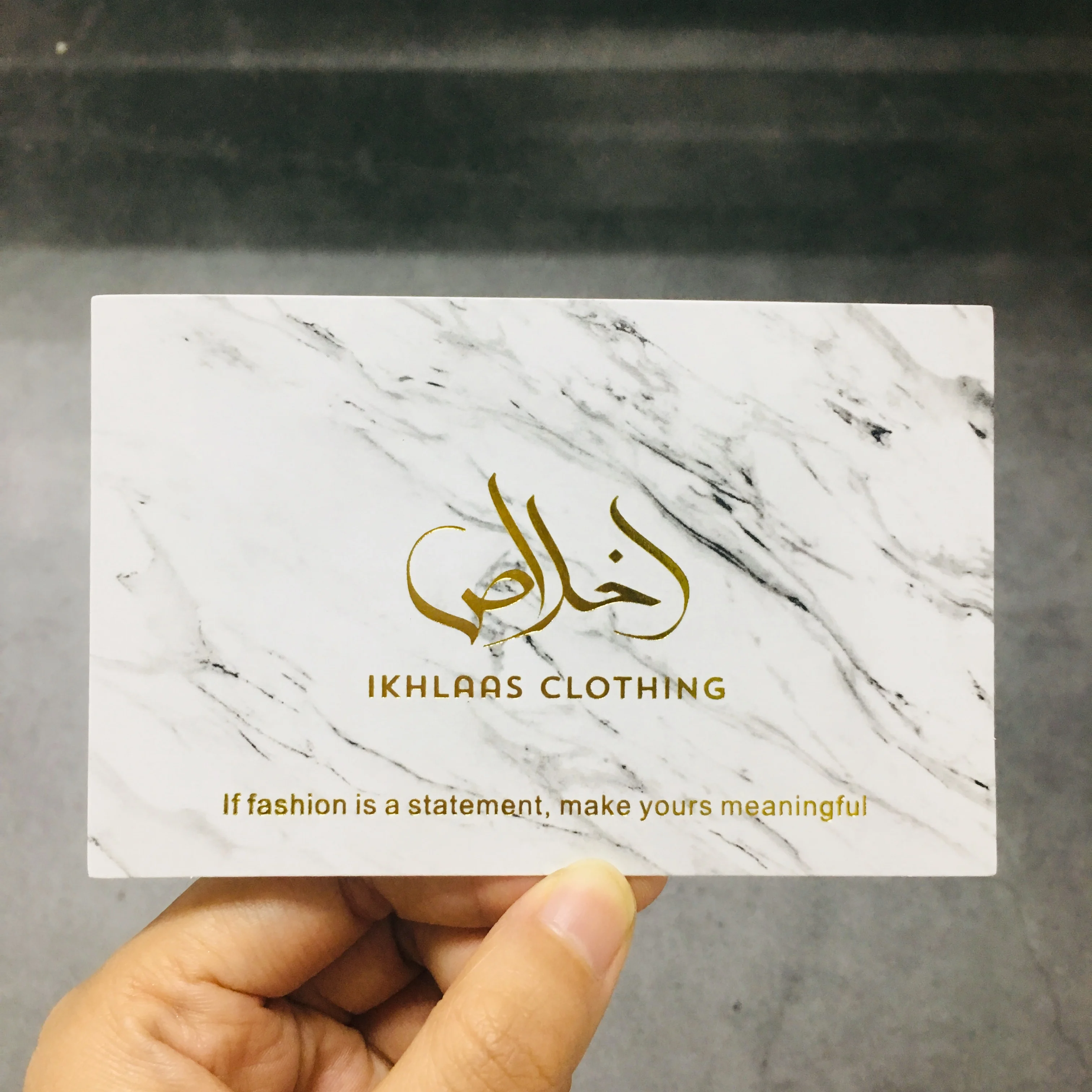 customized printed earring cards kraft paper gift/thank you card