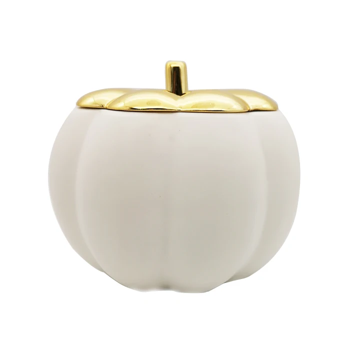 Wholesale Party Supplies Large Ceramic White Pumpkin Container with Gold Lid, As show or customized
Wholesale Party Supplies Large Ceramic White Pumpkin Container with Gold Lid, As show or customized