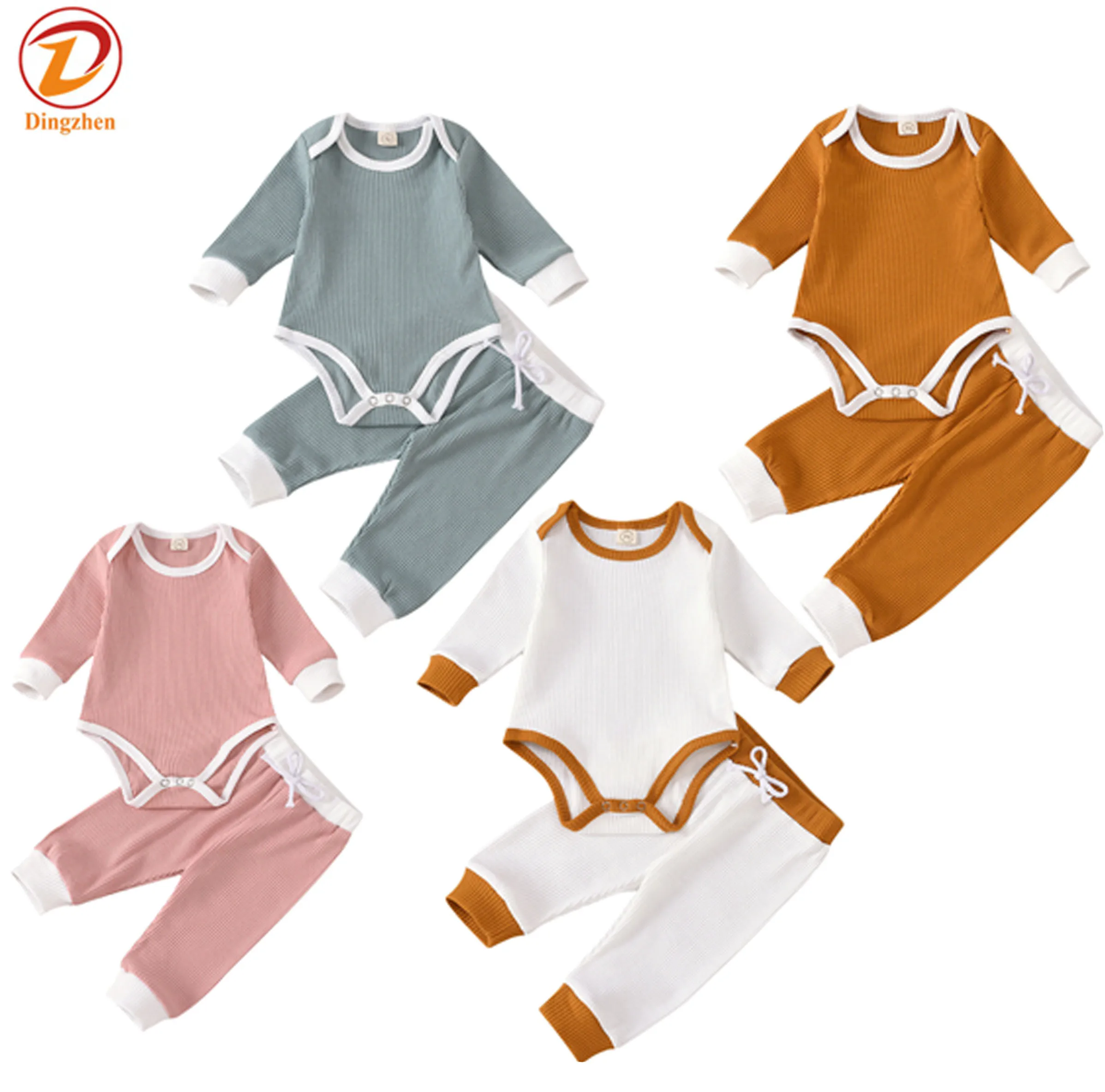Wholesale Newborn Baby Clothing Set Two Piece Cotton Long Sleeve Sets, White/light blue/brown/pink
Wholesale Newborn Baby Clothing Set Two Piece Cotton Long Sleeve Sets, White/light blue/brown/pink