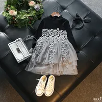 Girl black long sleeve lace retro evening dress birthday party dress dress girls party dresses
Girl black long sleeve lace retro evening dress birthday party dress dress girls party dresses
