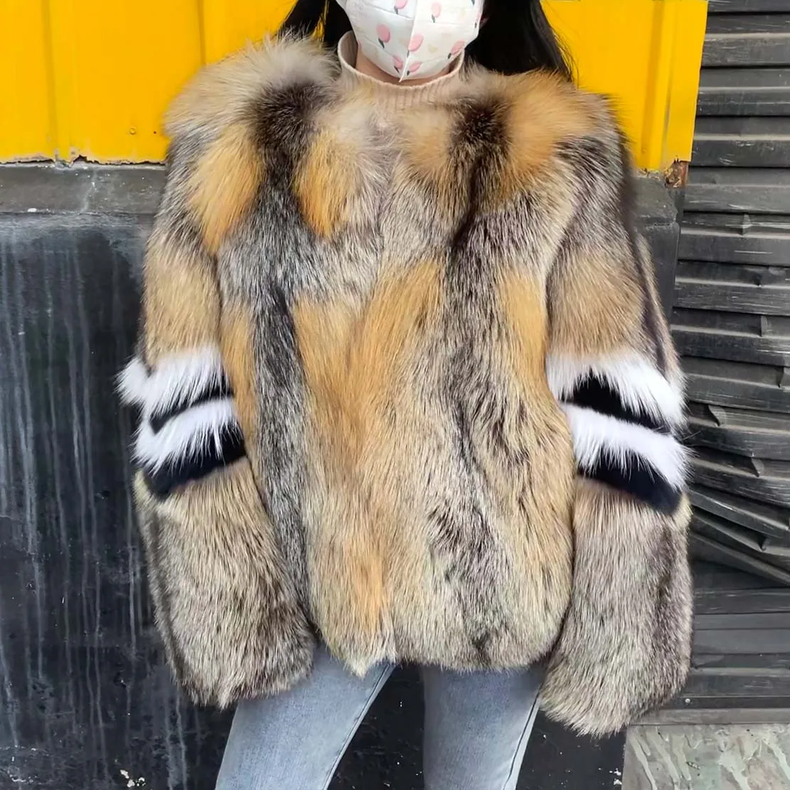 QIUCHEN Ready to Ship Fashion Winter Plus Size Cropped Coat Luxury Fluffy Womens Fur Jackets For Ladies QC21056, Golden brown
QIUCHEN Ready to Ship Fashion Winter Plus Size Cropped Coat Luxury Fluffy Womens Fur Jackets For Ladies QC21056, Golden brown