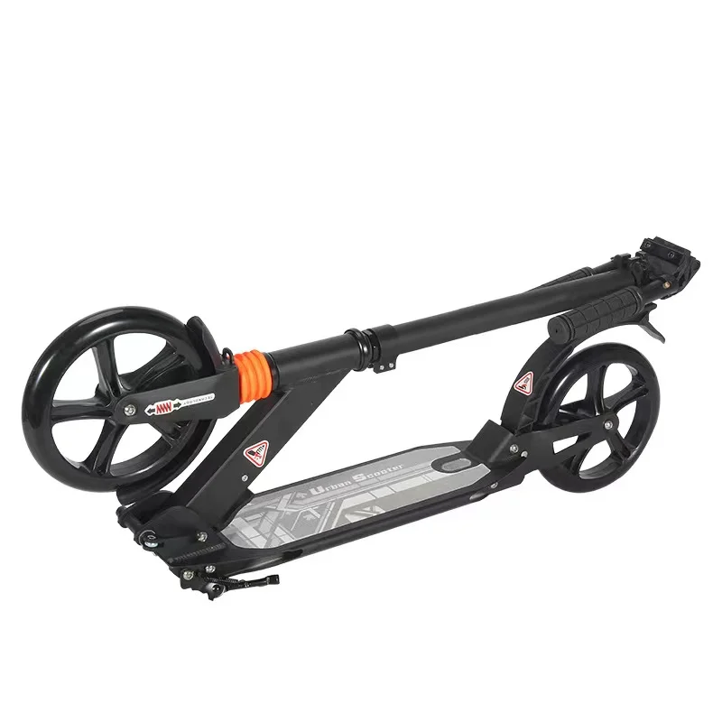 Adult pedal two-wheel shock-absorbing scooter folding scooter folding aluminum scooter, Black white
Adult pedal two-wheel shock-absorbing scooter folding scooter folding aluminum scooter, Black white