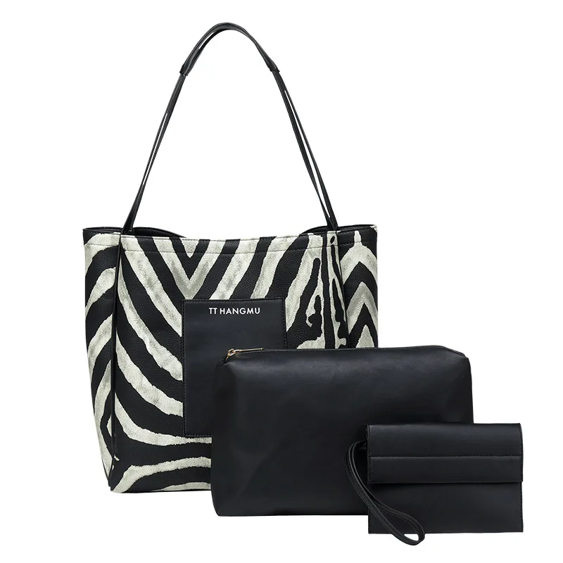 large handbag 2021 zebra stripe tote bag with custom printed logo womens fashionable shoulder handbags bags for womens, Picture
large handbag 2021 zebra stripe tote bag with custom printed logo womens fashionable shoulder handbags bags for womens, Picture