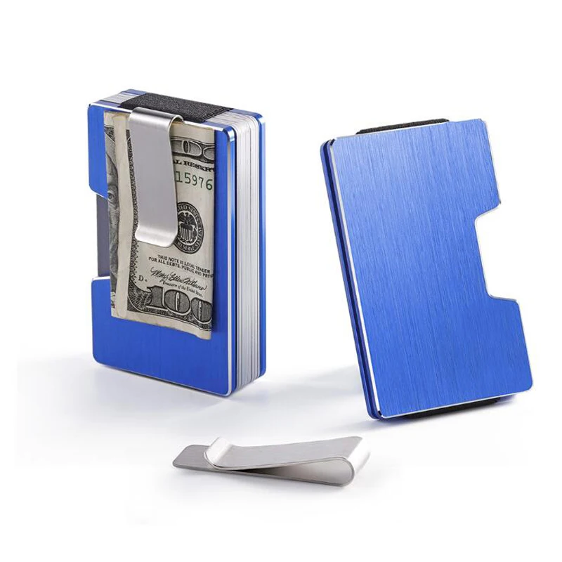 RFID Money Clip Wallet Aluminum Credit Card Wallet RFID Mens Minimalist Slim Credit Card Holder, 8 colors
RFID Money Clip Wallet Aluminum Credit Card Wallet RFID Mens Minimalist Slim Credit Card Holder, 8 colors