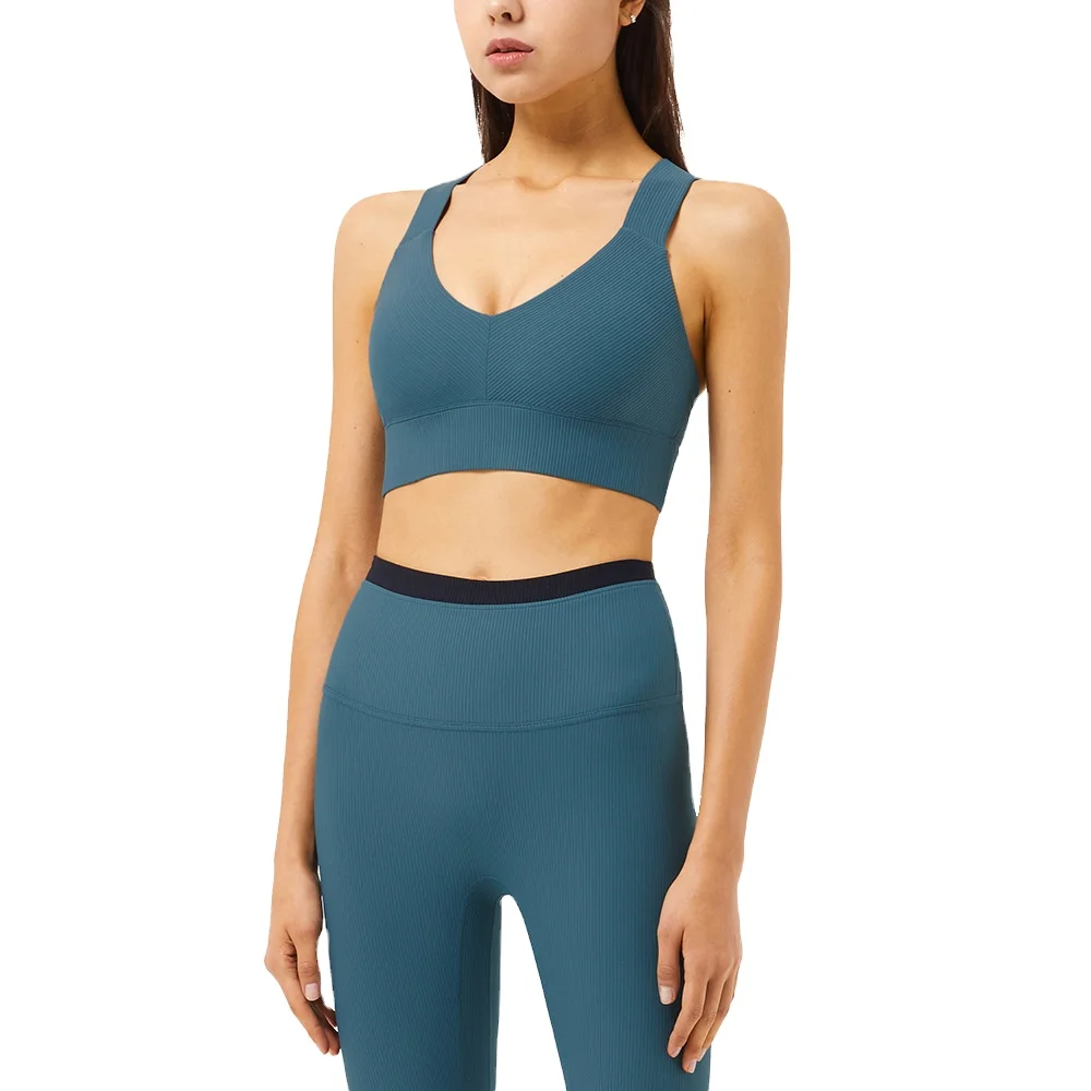 2021 New Ribbed High Quality Yoga Sets Fitness Women Two Piece Bra Pants Set Custom Logo Gym Wear
2021 New Ribbed High Quality Yoga Sets Fitness Women Two Piece Bra Pants Set Custom Logo Gym Wear