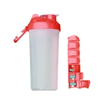Wholesale medicine box bpa free fashion multi functional plastic water bottle