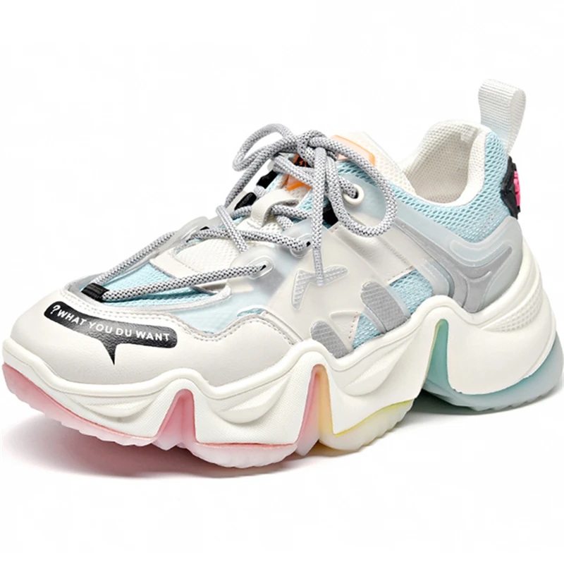 Dropshipping Custom Logo New Rainbow Sole Platform Sneakers Women Fashion Chunky Shoes Woman Height Increasing 6 CM
Dropshipping Custom Logo New Rainbow Sole Platform Sneakers Women Fashion Chunky Shoes Woman Height Increasing 6 CM
