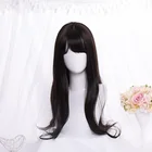 Wave Wav China Wig Supplier Body Wave Long Straight Ombre Synthetic Hair Wigs China Manufacturer Loose Wav Wig With Fringe