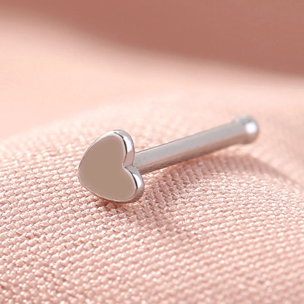 Fashion Heart Stainless Steel Nose Ring Body Jewelry Personality Piercing Needles Body Piercing Jewelry Wholesale
Fashion Heart Stainless Steel Nose Ring Body Jewelry Personality Piercing Needles Body Piercing Jewelry Wholesale