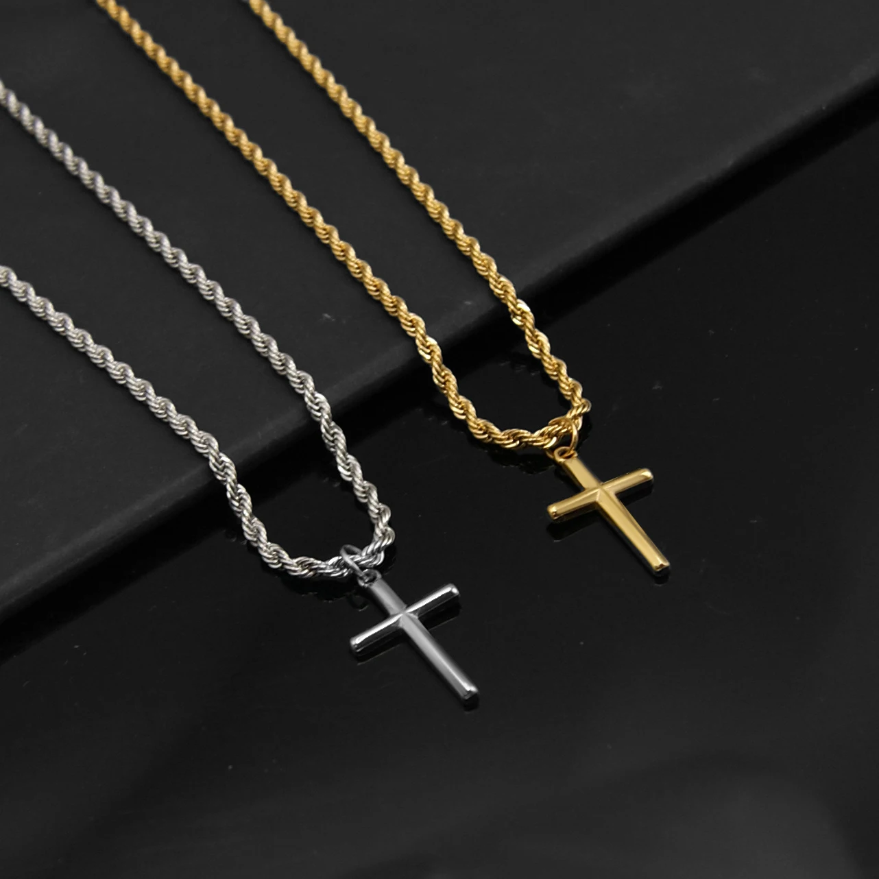 New Arrival Brand New Personalized Stainless Steel Small Cross Necklace Simple Exquisite Pendant Jewelry Gifts For Women
New Arrival Brand New Personalized Stainless Steel Small Cross Necklace Simple Exquisite Pendant Jewelry Gifts For Women