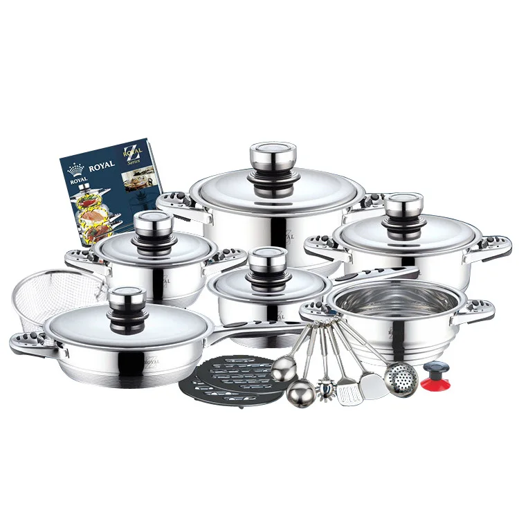 23pcs Stainless Steel Soup Pot Kitchenwares Cooking Pot Set Stainless Steel Cookware
23pcs Stainless Steel Soup Pot Kitchenwares Cooking Pot Set Stainless Steel Cookware