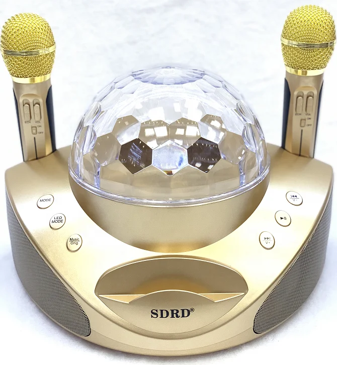 Cheap Price2 in 1 Family KTV Portable Wireless Live Dual Microphone system+ Blue-tooth Speaker(Gold)
Cheap Price2 in 1 Family KTV Portable Wireless Live Dual Microphone system+ Blue-tooth Speaker(Gold)