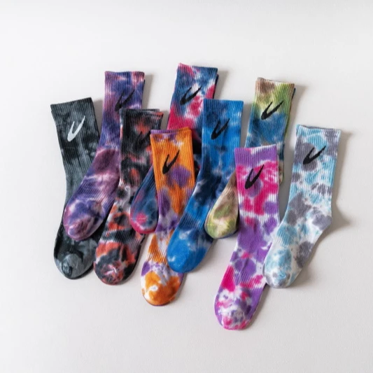 Promotional Sale Unisex Colorful Custom Logo Breathable Anti-Bacterial Print Tie Dye Socks, Custom color
Promotional Sale Unisex Colorful Custom Logo Breathable Anti-Bacterial Print Tie Dye Socks, Custom color