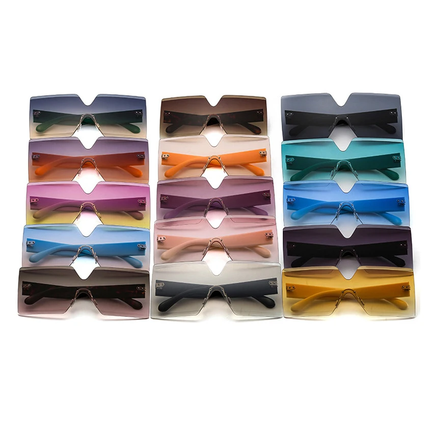 Newest fashionable ins style sun shades rimless square oversized sunglasses women 2021, Custom color
Newest fashionable ins style sun shades rimless square oversized sunglasses women 2021, Custom color