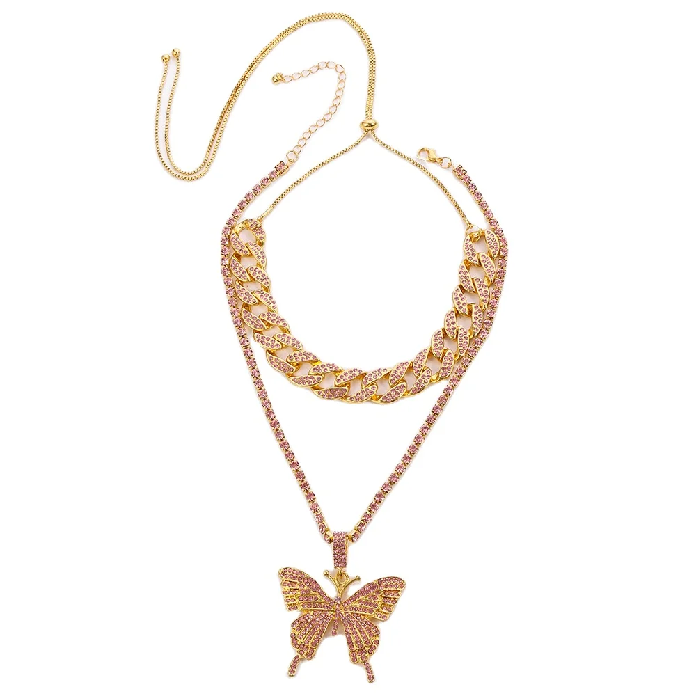cubans INS Fashion Gold Claw Tennis Chain Rhinestone Butterfly Pendant Necklace Ladies Layered Necklace for women's, Gold,silver,gunmetal
cubans INS Fashion Gold Claw Tennis Chain Rhinestone Butterfly Pendant Necklace Ladies Layered Necklace for women's, Gold,silver,gunmetal