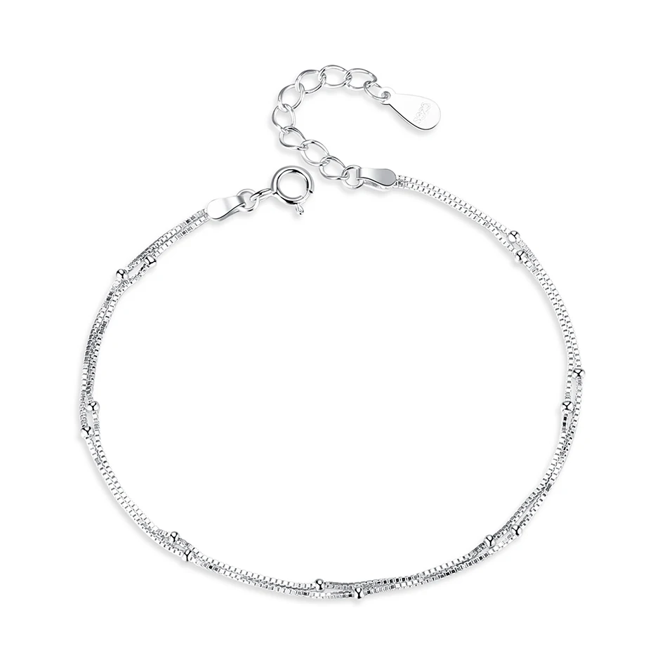Trendy Design 925 Sterling Silver Double Layered Ball Bracelet For Women Valentine's day Gifts
Trendy Design 925 Sterling Silver Double Layered Ball Bracelet For Women Valentine's day Gifts