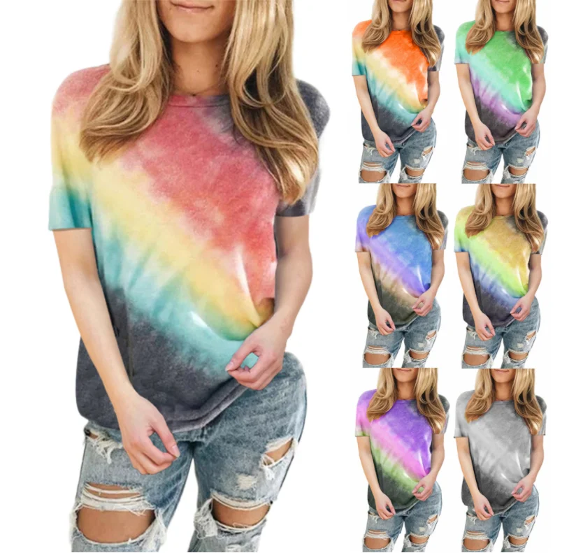 Summer Clothes Women Tie Dye Fabric Fashion Blouses Women Joggers Graphic T Shirts Women
Summer Clothes Women Tie Dye Fabric Fashion Blouses Women Joggers Graphic T Shirts Women