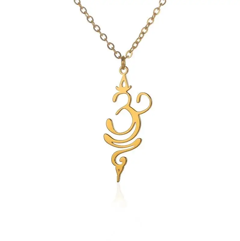 Ins Fashion 316l Stainless Steel Pvd 18k Gold Classic Aum Necklace Sacred Aum Necklace Women Men Christmas Gift Hot Sale
Ins Fashion 316l Stainless Steel Pvd 18k Gold Classic Aum Necklace Sacred Aum Necklace Women Men Christmas Gift Hot Sale