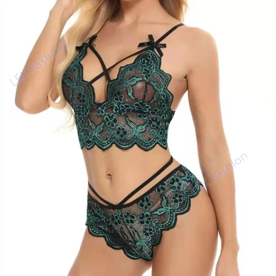 LEX Erotic Women Transparent Sexy Nightwear/sleepwear Croset Bra And G-string Panties Lace Lingerie Sets
LEX Erotic Women Transparent Sexy Nightwear/sleepwear Croset Bra And G-string Panties Lace Lingerie Sets
