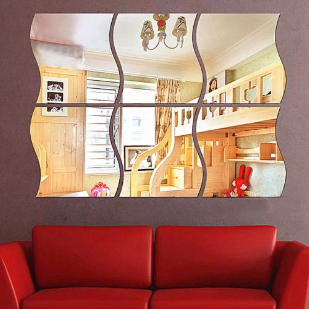 3D DIY mirror sticker wave acrylic mural detachable sticker living room decoration wall sticker art home decoration, Customized color
3D DIY mirror sticker wave acrylic mural detachable sticker living room decoration wall sticker art home decoration, Customized color