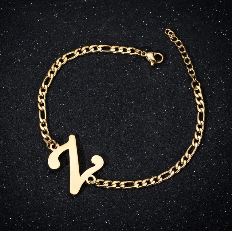 Ziming Stainless Steel Alphabet Drop Chain Bracelet Letter Pendant Romantic Style Bracelet Factory Wholesale, Gold,rhodium
Ziming Stainless Steel Alphabet Drop Chain Bracelet Letter Pendant Romantic Style Bracelet Factory Wholesale, Gold,rhodium