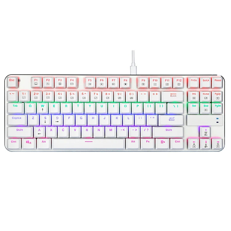 

Programmable Gaming Mechanical Keyboard 87 Keys Wired Usb LED RGB Backlight Gaming Mechanical Keyboard