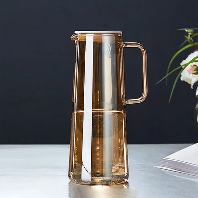 Factory Direct Handmade Glass Water Pitcher With Lid Borosilcate Heat Resistant Glass Water Jug Water Bottle Set
Factory Direct Handmade Glass Water Pitcher With Lid Borosilcate Heat Resistant Glass Water Jug Water Bottle Set