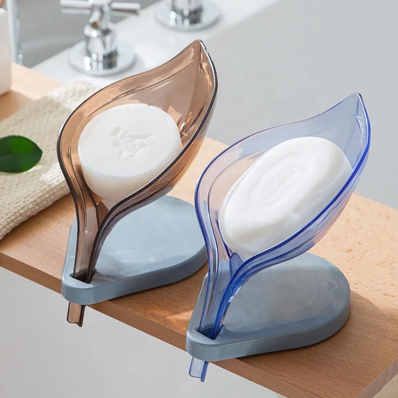 Silicone Leaf-shaped Soap Holder Sink Sponge Drain Soap Rack Storage Case Bathroom Brush Box Suction Drying Accessories, Customized color
Silicone Leaf-shaped Soap Holder Sink Sponge Drain Soap Rack Storage Case Bathroom Brush Box Suction Drying Accessories, Customized color