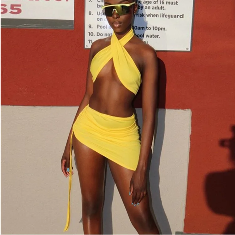 2021 Hot Sale Summer irregular Fashion Rave Party Flashing Bra and skirt Sets Club Sexy Dress woman
2021 Hot Sale Summer irregular Fashion Rave Party Flashing Bra and skirt Sets Club Sexy Dress woman