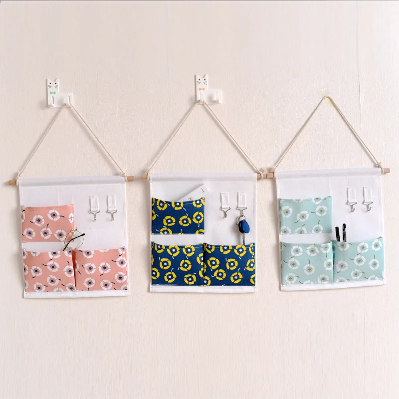 Fabric wall storage hanging bag household goods three-pocket storage bag behind the dormitory door
Fabric wall storage hanging bag household goods three-pocket storage bag behind the dormitory door