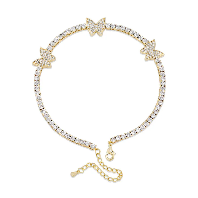 3mm Butterfly Women's Thin Bracelet Full of Tennis Chain Jewelry Hip Hop Jewelry Tennis Chain Adjustable
3mm Butterfly Women's Thin Bracelet Full of Tennis Chain Jewelry Hip Hop Jewelry Tennis Chain Adjustable