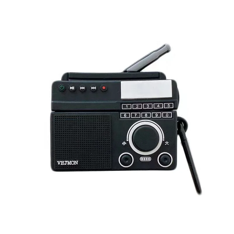3D retro cassette radio Headset soft silicone case For Air 1 2 wireless charging cover headphone Earbuds case
3D retro cassette radio Headset soft silicone case For Air 1 2 wireless charging cover headphone Earbuds case