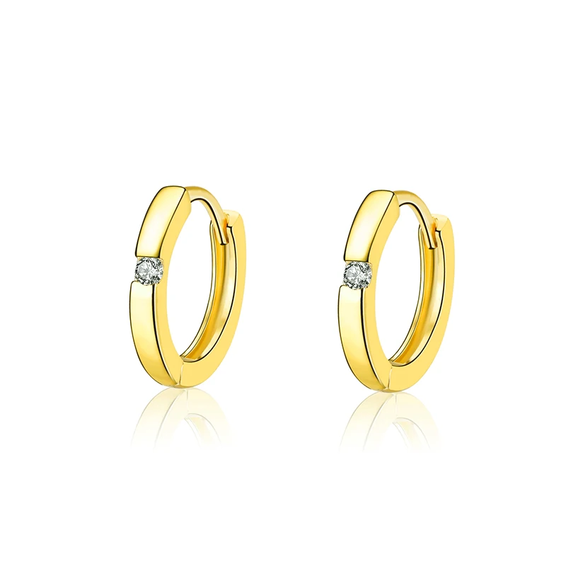 Simple design18K zircon diamond huggie earrings wholesale fashion charm for female design, Golden
Simple design18K zircon diamond huggie earrings wholesale fashion charm for female design, Golden