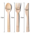 Disposable bamboo utensils set knives fork and spoon bamboo fork knife set cutlery bamboo fork spoon dinnerware knife