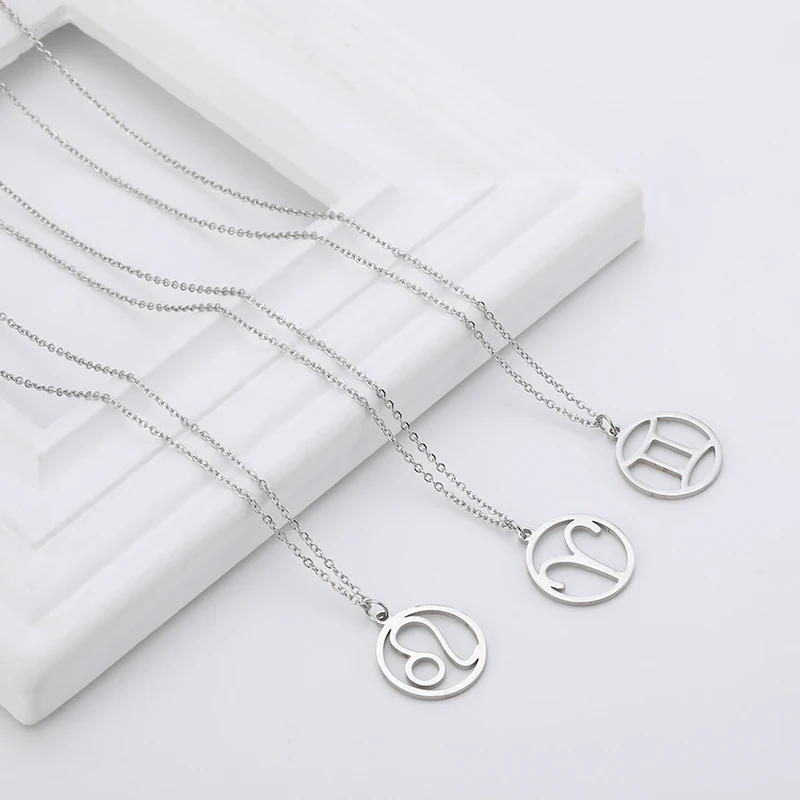 Female Elegant Personalized Letter Necklace Stainless Steel Jewelry Chain Choker 12 Zodiac Sign Necklace
Female Elegant Personalized Letter Necklace Stainless Steel Jewelry Chain Choker 12 Zodiac Sign Necklace