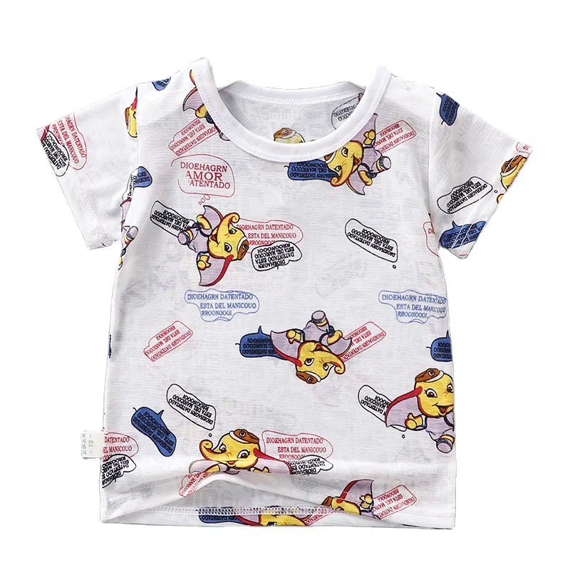Children's Short Sleeve Ultra-thin Breathable T-shirt Boys And Girls Undershirt Baby Clothes Summer
Children's Short Sleeve Ultra-thin Breathable T-shirt Boys And Girls Undershirt Baby Clothes Summer