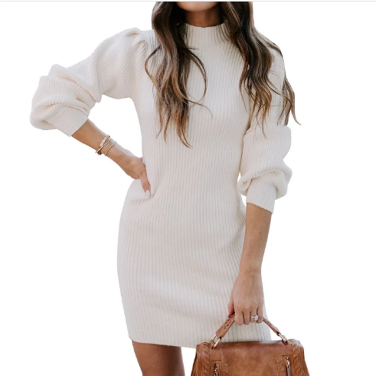 Amazon new wholesale OEM high neck slim ladies winter thick clothing knitted sweater dress, Customized color
Amazon new wholesale OEM high neck slim ladies winter thick clothing knitted sweater dress, Customized color