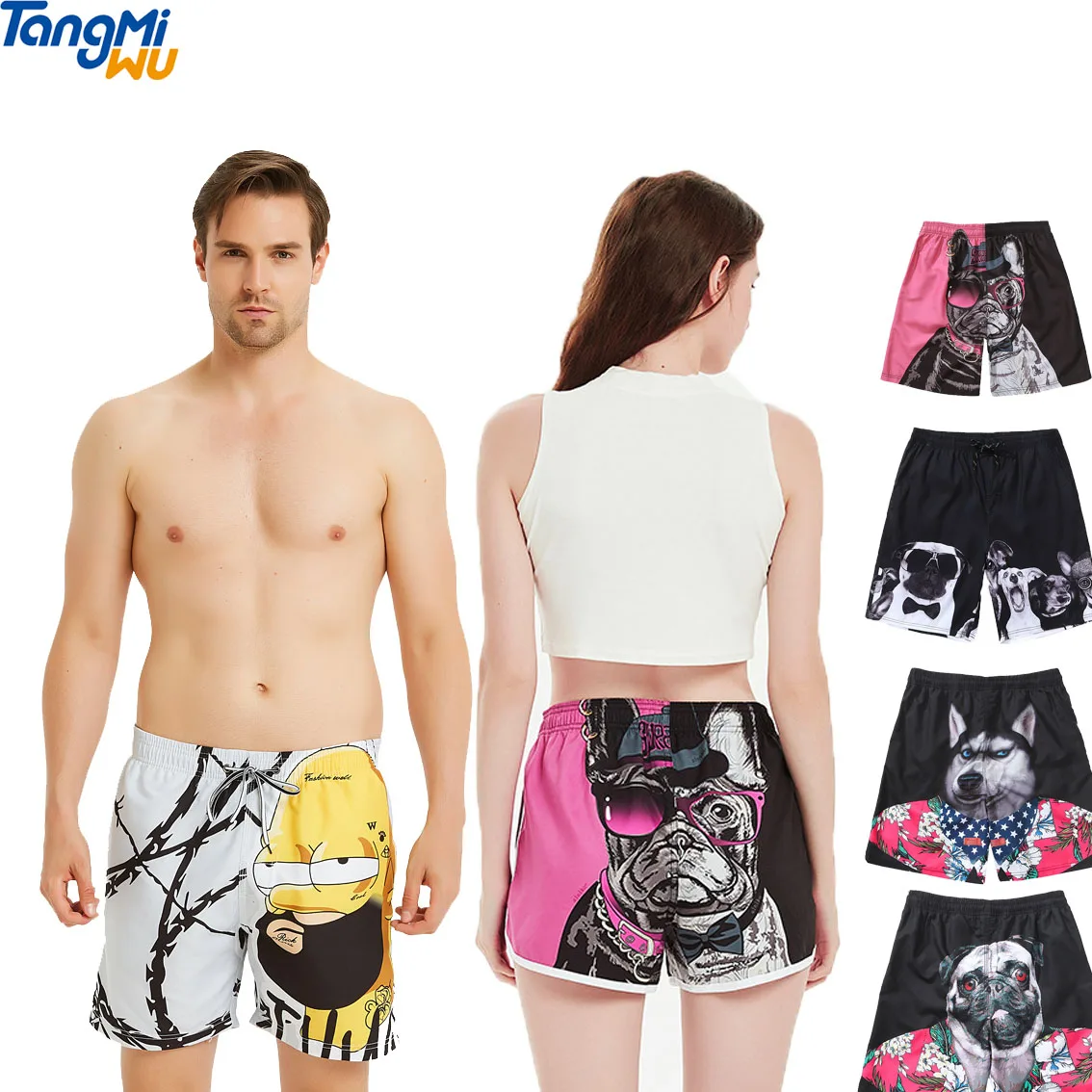 wholesale summer 200g polyester dog print quick dry fashion hip hop designer women men swim trunks
wholesale summer 200g polyester dog print quick dry fashion hip hop designer women men swim trunks