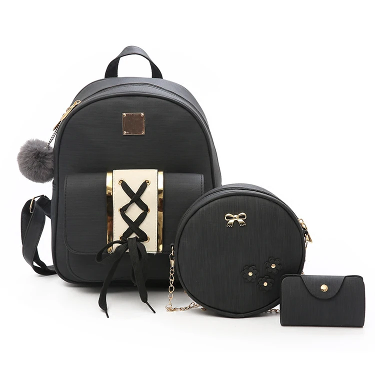 Women Fashion 3PCS Set Backpacks Pu Leather Student School Bags Designer Ladies Elegant Backpack For Girls
Women Fashion 3PCS Set Backpacks Pu Leather Student School Bags Designer Ladies Elegant Backpack For Girls