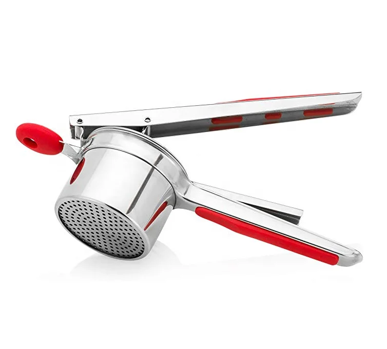 Best Potato Ricer Set Premium Stainless Steel Food Strainer Fruit Masher and Food Press with Ergonomic Comfort Grip, Black/red
Best Potato Ricer Set Premium Stainless Steel Food Strainer Fruit Masher and Food Press with Ergonomic Comfort Grip, Black/red