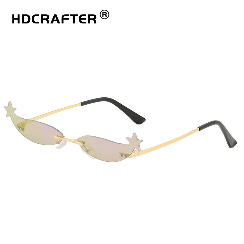 Fashion Star Shaped Sunglasses Women Personality Rimless Sun Glasses Alloy Frame Eyewear Ladies Stylish Clear Lens Glasses
Fashion Star Shaped Sunglasses Women Personality Rimless Sun Glasses Alloy Frame Eyewear Ladies Stylish Clear Lens Glasses