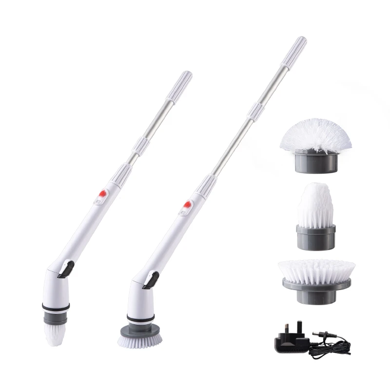 BOOMJOY electric power hurricane spin scrubber electric floor cleaning bathroom brush cleaner with 3pcs replaceable brush head, Customized
BOOMJOY electric power hurricane spin scrubber electric floor cleaning bathroom brush cleaner with 3pcs replaceable brush head, Customized