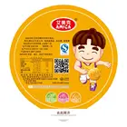 composited paper plastic embossed aluminum sealing lid for pet pp ps cup