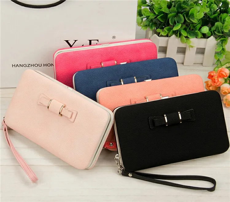 New Arrivals Women Wallets Pu Leather With Bow Coin Purse Womens Card Case Wallet Phone Holder, Deep blue, pink, watermelon red, brown, black
New Arrivals Women Wallets Pu Leather With Bow Coin Purse Womens Card Case Wallet Phone Holder, Deep blue, pink, watermelon red, brown, black