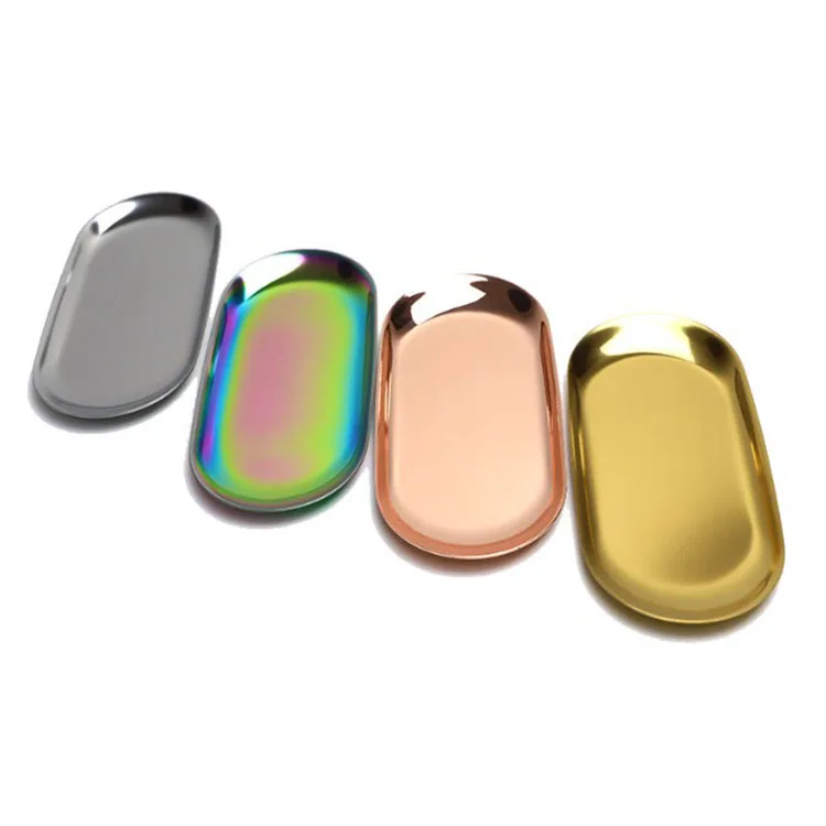 Matel Trinket Tray Towel Storage Dish Plate Tea Fruit Trays Stainless Steel Dish Plate, Customized color
Matel Trinket Tray Towel Storage Dish Plate Tea Fruit Trays Stainless Steel Dish Plate, Customized color