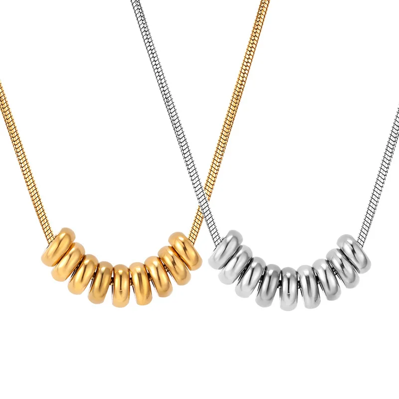 2023 new fashion simple stainless steel jewelry 14K gold-plated design beaded pendant necklace wholesale
2023 new fashion simple stainless steel jewelry 14K gold-plated design beaded pendant necklace wholesale