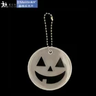 MEILITE 250 candle lights Halloween pumpkin Reflective keychain bag charm pendant accessories hanger