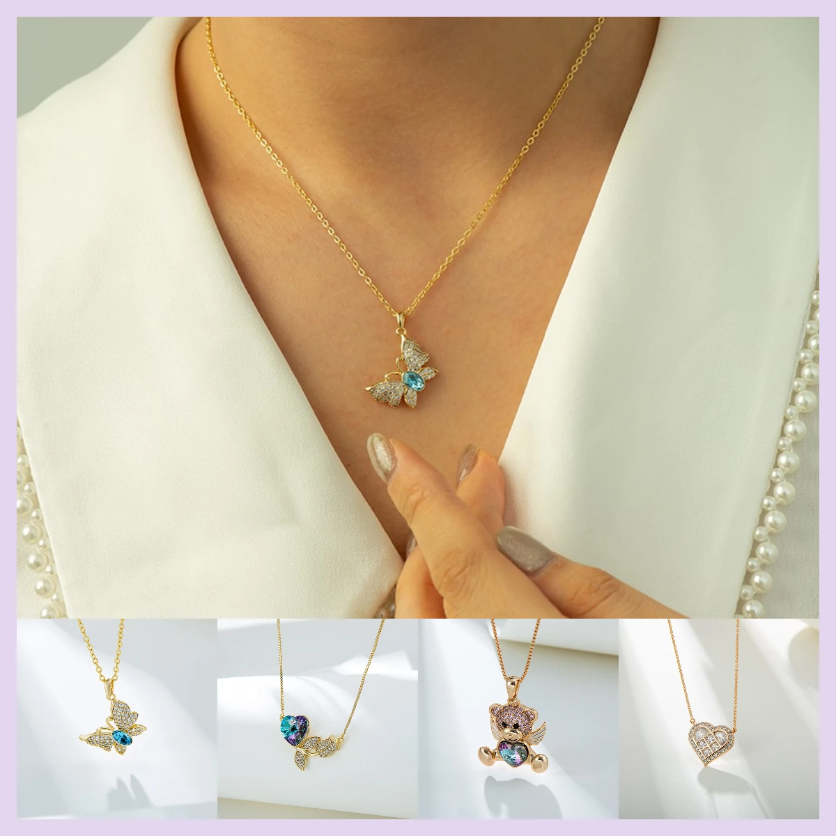 XUPING Jewelry Charming Lady Crystal Gold Plated Copper Jewelry Elegant Fashion Jewelry Necklaces
XUPING Jewelry Charming Lady Crystal Gold Plated Copper Jewelry Elegant Fashion Jewelry Necklaces