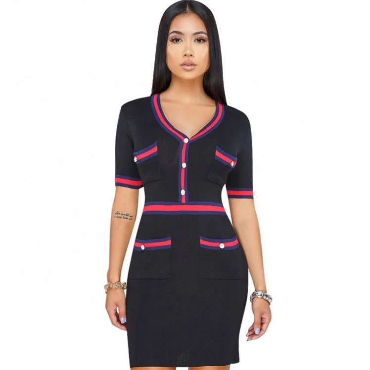 2021 Cheap Women's Business Wear to Work Short Sleeve V Neck Bodycon Pencil Dress Office Ladies, Shown
2021 Cheap Women's Business Wear to Work Short Sleeve V Neck Bodycon Pencil Dress Office Ladies, Shown